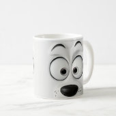 Sarcastic Dog Face 3D Kaffeetasse (VorderseiteRechts)