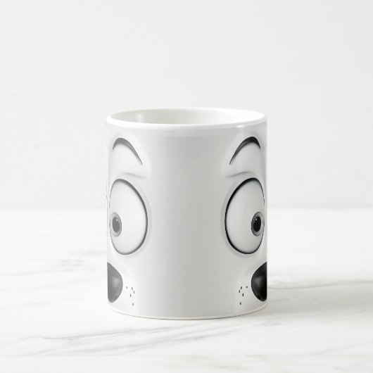 Sarcastic Dog Face 3D Kaffeetasse (Mittel)