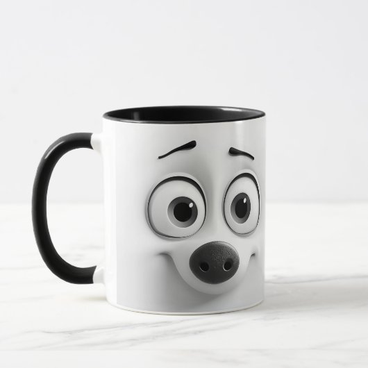 Sarcastic Dog Face Tasse (Links)