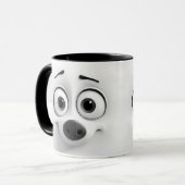 Sarcastic Dog Face Tasse (Vorderseite Links)