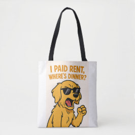 Sarcastic Dog Quote Tasche