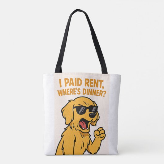 Sarcastic Dog Quote Tasche (Rückseite)