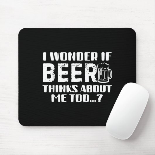 Sarcastic Drinking Funny Beer Day Drinking Beer Qu Mousepad (Mit Mouse)