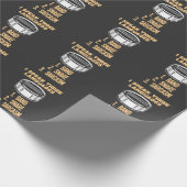 Sarcastic Drummer Spaß Schlagzeug Drumming Geschenkpapier (Ecke)