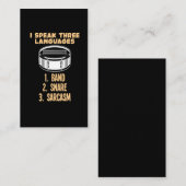 Sarcastic Drummer Spaß Schlagzeug Drumming Visitenkarte (Vorne/Hinten)