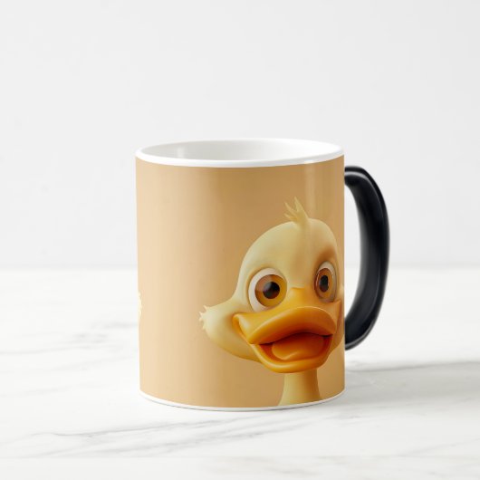 Sarcastic Duck Face 3D Verwandlungstasse (VorderseiteRechts)