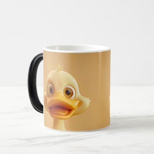 Sarcastic Duck Face 3D Verwandlungstasse (Vorderseite Links)