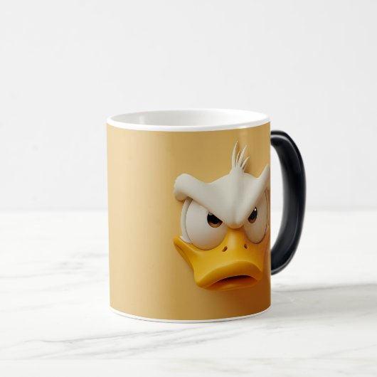 Sarcastic Duck Face 3D Verwandlungstasse (VorderseiteRechts)