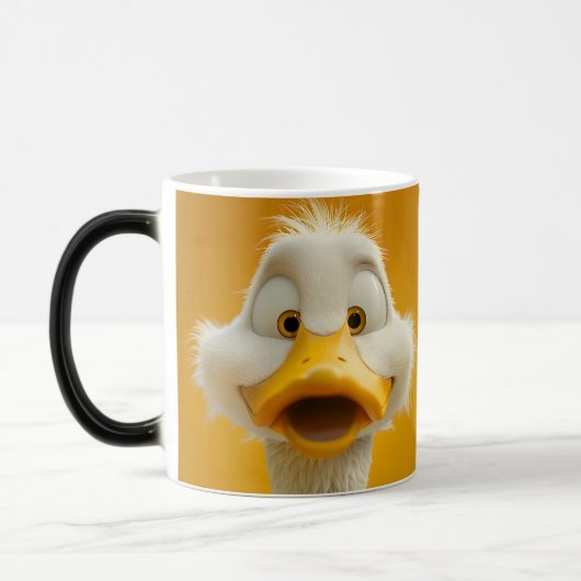 Sarcastic Duck Face 3D Verwandlungstasse (Links)