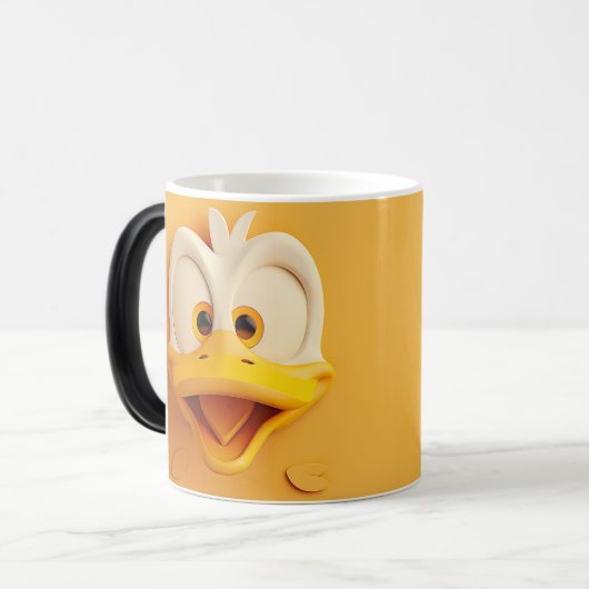 Sarcastic Duck Face 3D Verwandlungstasse (Vorderseite Links)
