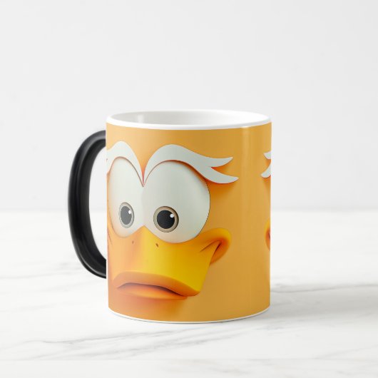 Sarcastic Duck Face 3D Verwandlungstasse (Vorderseite Links)