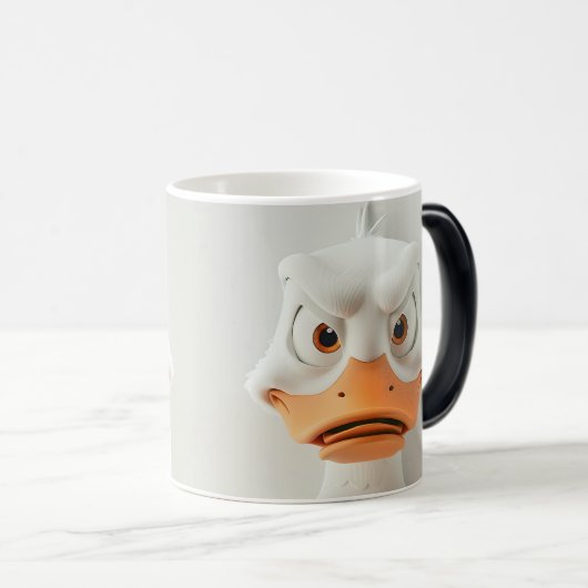 Sarcastic Duck Face 3D Verwandlungstasse (VorderseiteRechts)