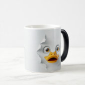 Sarcastic Duck Face 3D Verwandlungstasse (VorderseiteRechts)