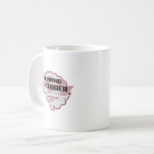 Sarcastic Dunning Kruger Effekt Gehirnillustration Kaffeetasse (Vorderseite Links)
