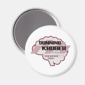 Sarcastic Dunning Kruger Effekt Gehirnillustration Magnet (Vorderseite/Rückseite)
