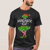 Sarcastic Elf Christmas Family Girls Women Elf Squ T-Shirt (Vorderseite)