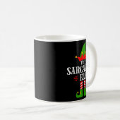 Sarcastic Elf Funny Matching Family Group Christma Kaffeetasse (VorderseiteRechts)