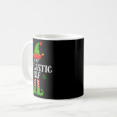 Sarcastic Elf Funny Matching Family Group Christma Kaffeetasse (Vorderseite Links)