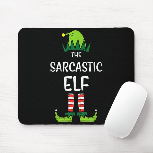 Sarcastic Elf Xmas Matching Christmas For Family M Mousepad (Mit Mouse)
