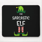 Sarcastic Elf Xmas Matching Christmas For Family M Mousepad (Vorne)