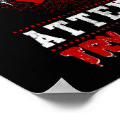 Sarcastic EMT EMS Paramedice Emergency Try Bleding Poster (Ecke)