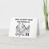 Sarcastic Erholung Warning Funny Get Well Karte (Vorderseite)