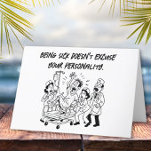 Sarcastic Erholung Warning Funny Get Well Karte