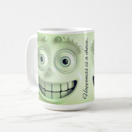 Sarcastic Face 3D Tasse Wrap - Glück ist eine Wahl