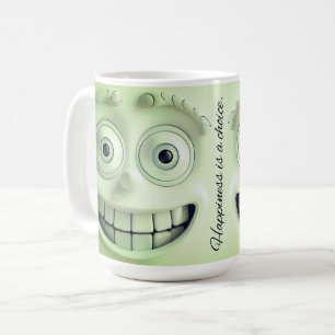 Sarcastic Face 3D Tasse Wrap - Glück ist eine Wahl