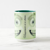 Sarcastic Face 3D Tasse Wrap - Glück ist eine Wahl (Zentrum)