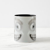 Sarcastic Face 3D-Tasse Zweifarbige Tasse (Mittel)