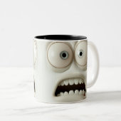 Sarcastic Face 3D-Tasse Zweifarbige Tasse (VorderseiteRechts)