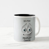 Sarcastic Face 3D-Tasse Zweifarbige Tasse (VorderseiteRechts)