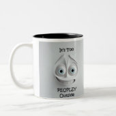 Sarcastic Face 3D-Tasse Zweifarbige Tasse (Links)