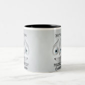 Sarcastic Face 3D-Tasse Zweifarbige Tasse (Mittel)