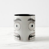 Sarcastic Face 3D-Tasse Zweifarbige Tasse (Mittel)