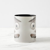 Sarcastic Face 3D Zweifarbige Tasse (Mittel)