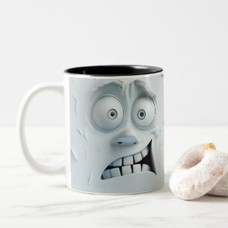 Sarcastic Face 3D Zweifarbige Tasse
