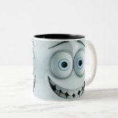 Sarcastic Face 3D Zweifarbige Tasse (VorderseiteRechts)