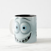 Sarcastic Face 3D Zweifarbige Tasse (Vorderseite Links)