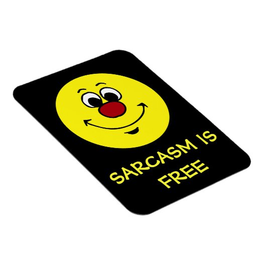 Sarcastic Face Grumpey Magnet (Rechte Seite)