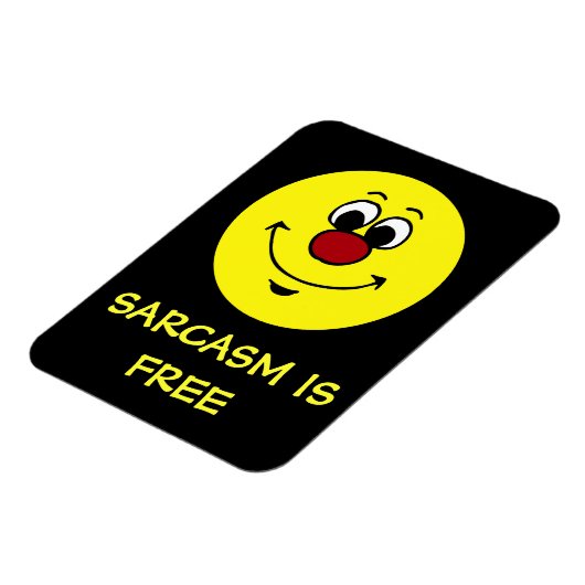 Sarcastic Face Grumpey Magnet (Linke Seite)