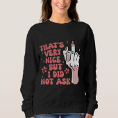 Sarcastic Feminist Sweatshirt (Vorderseite)