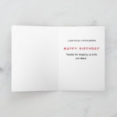 Sarcastic Firefighter Jackass Birthday Card Karte (Innenseite)