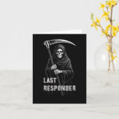 Sarcastic First Responder Grim Sensenmann Emt Ems Karte (Gelbe Blume)