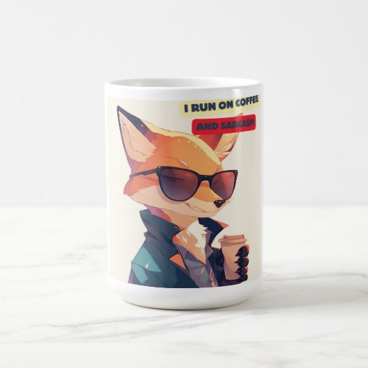 Sarcastic Fox Coffee Tasse - Kaffee & Attitude (Mittel)