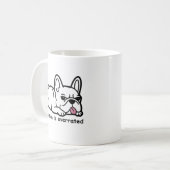 Sarcastic Französischer Bulldog, Ehrgeiz ist überb Kaffeetasse (Vorderseite Links)