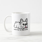 Sarcastic Französischer Bulldog, Ehrgeiz ist überb Kaffeetasse (Links)