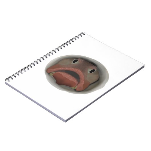 Sarcastic Fringehead - Fish Head Notebook Notizblock (Linke Seite)