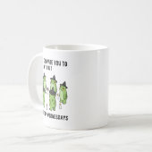 Sarcastic Frog Meme Funny Amphibian Cult Men And W Kaffeetasse (Vorderseite Links)